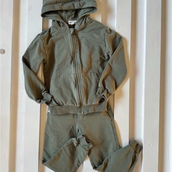 Miles The Label Other - Boys Matching Set- Olive Green Tracksuit